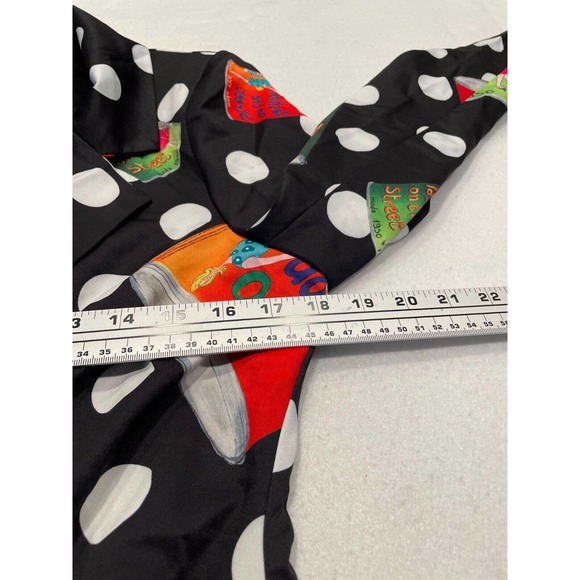 Polka Dot Mini Dress with Colorful Accents - Picture 5 of 9